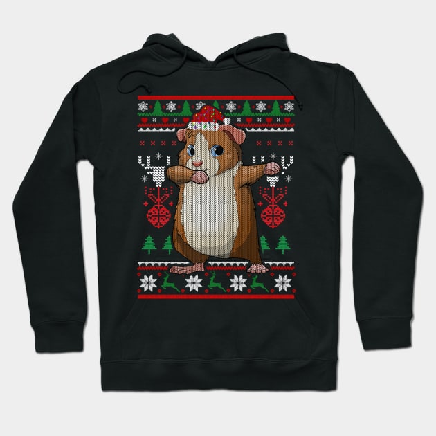 Guinea Pig Dabbing Ugly Christmas Furry Potato Pet Xmas Hoodie by Sincu